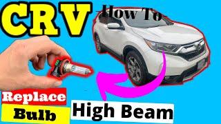 Honda CRV-- How to Replace High Beam Bright Bulb on Passenger Side