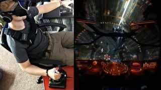 Bad Pilot Elite Dangerous! - KORFX Vest - Transducer Chair - Oculus Rift - Saitek X52 Pro