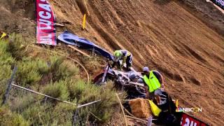 Glen Helen 250 Moto 2: Justin Hill Crash