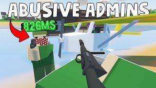 ABUSIVE ADMINS MAKING ME LAG! - ADMIN SKY BASE RAID! | Unturned