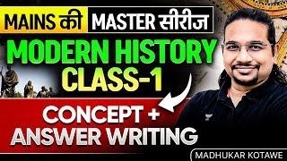 UPSC Mains Answer Writing Series | Modern History Class-1| Concept + Answer Writing |Madhukar Kotawe