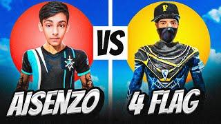 AISENZO FF  Vs 4FLAG GAMER | 1vs1 With Nepali Legend  @4flaggamer