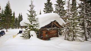 Рыбалка на хариуса в тайге. Килограммовый хариус и уха на костре! Живём в лесной избушке.