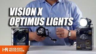 Super Bright Optimus LED Lights from Vision X - Long Range Off-Road and Aux Lights with Covers