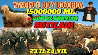 YANGIYOʻL QOʻY BOZORIDA 15000000 MIL SOUVLIQ SOTILADI 