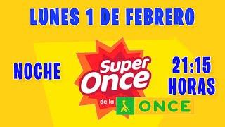 Resultados Super Once Noche del Lunes 1 de Febrero del 2021