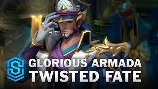 Glorious Armada Twisted Fate Wild Rift Skin Spotlight