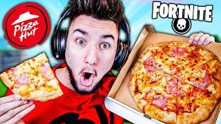 1 FRAG = 1 PIZZA w FORTNITE ! *zjadł za dużo*