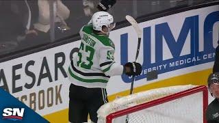 Stars' Wyatt Johnston Caps Off Hat Trick With OT-Winner vs. Golden Knights