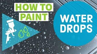 How to paint water drops and airbrush lowrider style panel graphics