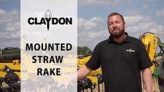 Claydon nine meter mounted Straw Harrow Straw Rake