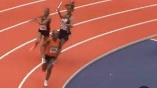 high school track event as star sprinter launches brazen baton attack|virginia high school trackstar