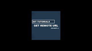 Git get remote url