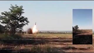 Russians launch a Tochka-U in Ukraine