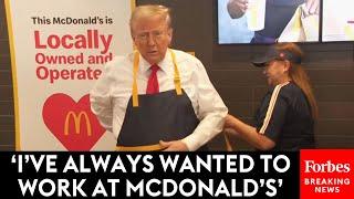 BREAKING NEWS: Trump Goes To Pennsylvania McDonald's 'Looking For A Job'