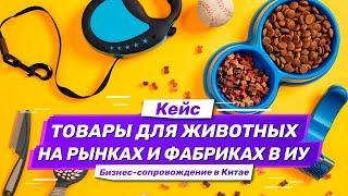 Бизнес-кейс: сопровождение по рынкам и фабрикам в Иу. Зоотовары в ассортименте оптом из Китая