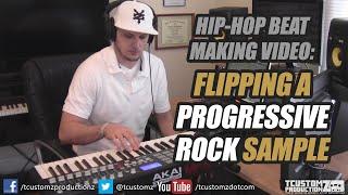 Flipping a Progressive Rock Sample | "The Way It Goes" | Hip Hop Beat Making Video Akai MPK49