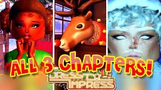 ⭐DRESS TO IMPRESS ALL 3 WINTER QUESTS! Full Walkthrough | No Commentary⭐SOLO