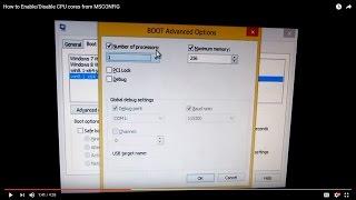 How to remove RAM limitation, Enable CPU cores from MSCONFIG