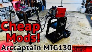 Cheap & Easy Modifications on a Arccaptain MIG130 Flux Core Welder- It's way better!