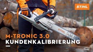 Produkttrainer erklärt: Kundenkalibrierung bei STIHL Kettensäge mit M-Tronic 3.0 | Anleitung