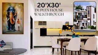 20' X 30' DUPLEX INTERIOR DESIGN 3D WALKTHROUGH | TDH