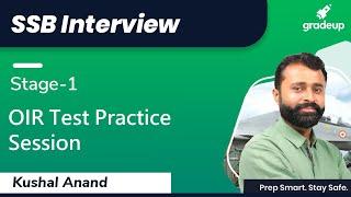 SSB Interview | OIR Test Practice Session | SSB Preparation 2020 | Gradeup