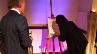 120923 Sung Chang: First part of painting Koetshuis