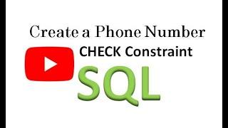 SQL Phone Number Format