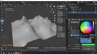 Урок 1. Создание рельефа местности в Blender (уроки 3D моделирования)