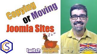 How to Copy or Move a Joomla Site -  Watch Me Work Live Stream 009