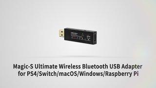 Mayflash Magic-S Ultimate Wireless Bluetooth USB Adapter for PS4/Switch/macOS/Windows/Raspberry Pi