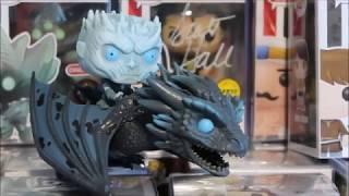 Game of Thrones Night King ON Icy Viserion Dragon Funko Pop Glow In Dark Vinyl  #GameofThrones #Got