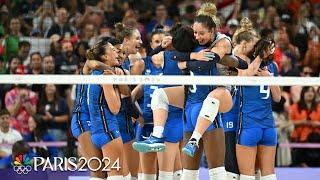 Italy leaves NO DOUBT in winning first-ever gold in women's volleyball over USA | Paris Olympics