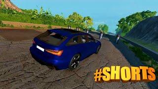 CARS VS POST /// CAR CRASH COMPILATION BEAMNG DRIVE #shorts