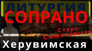 Херувимская песнь. Сопрано. Старо-Симоновская. Обиход, #православие #клирос