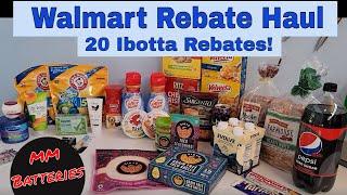 Walmart Deals Ibotta Rebate Haul $120 Retail for ONLY $11 - GROCERIES & FREE MM BATTERIES!