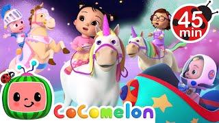 Kids Play Pretend Songs  Magical Pony Ride + Unicorn Song  MORE CoComelon Nursery Rhymes & Songs