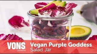 Vegan Purple Goddess Salad Jar | Meal Prep | VONS