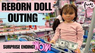 Reborn Doll Adelia Goes to Five Below    SURPRISE Ending!! #reborn #thedollsarentreal #roleplay