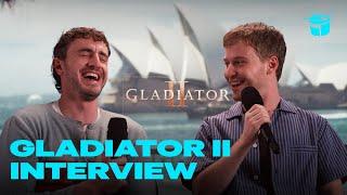 Paul Mescal & Fred Hechinger on interviewing Andrew Garfield & Gladiator II bloopers | Interview