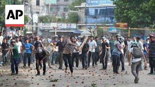 Violent clashes over quota system in government jobs leave scores injured in Bangladesh