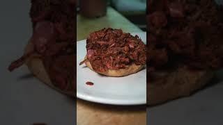 Turning Jackfruit Into Pulled Pork #youtubeshorts