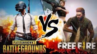 FREE FIRE VS PUBG MOBILE || WHOLE COMPARE || BHUVAN GARG || VEHLA INSAAN ||