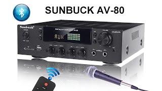 Усилитель с Bluetooth, USB mp3 плеером, FM Radio SUNBUCK AV-80