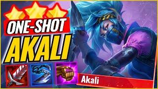 One-Shot Everything!⭐⭐⭐3 Star Akali & Vex with 9 Rebels |  TFT Set 13 Meta Strategy