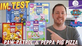 Pizzatainment: Paw Patrol & Peppa Pig Mini Pizzen (Käse, Schinken & Gemüse) im Test