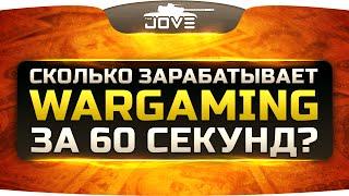 Сколько зарабатывает Wargaming за 60 секунд?