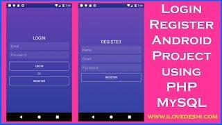 How To Connect Android Login and Registration With PHP MySQL- ILoveDeshi