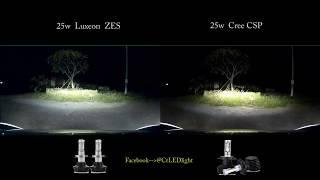 LED H4 Cree CSP vs LED H4  Luxeon ZES